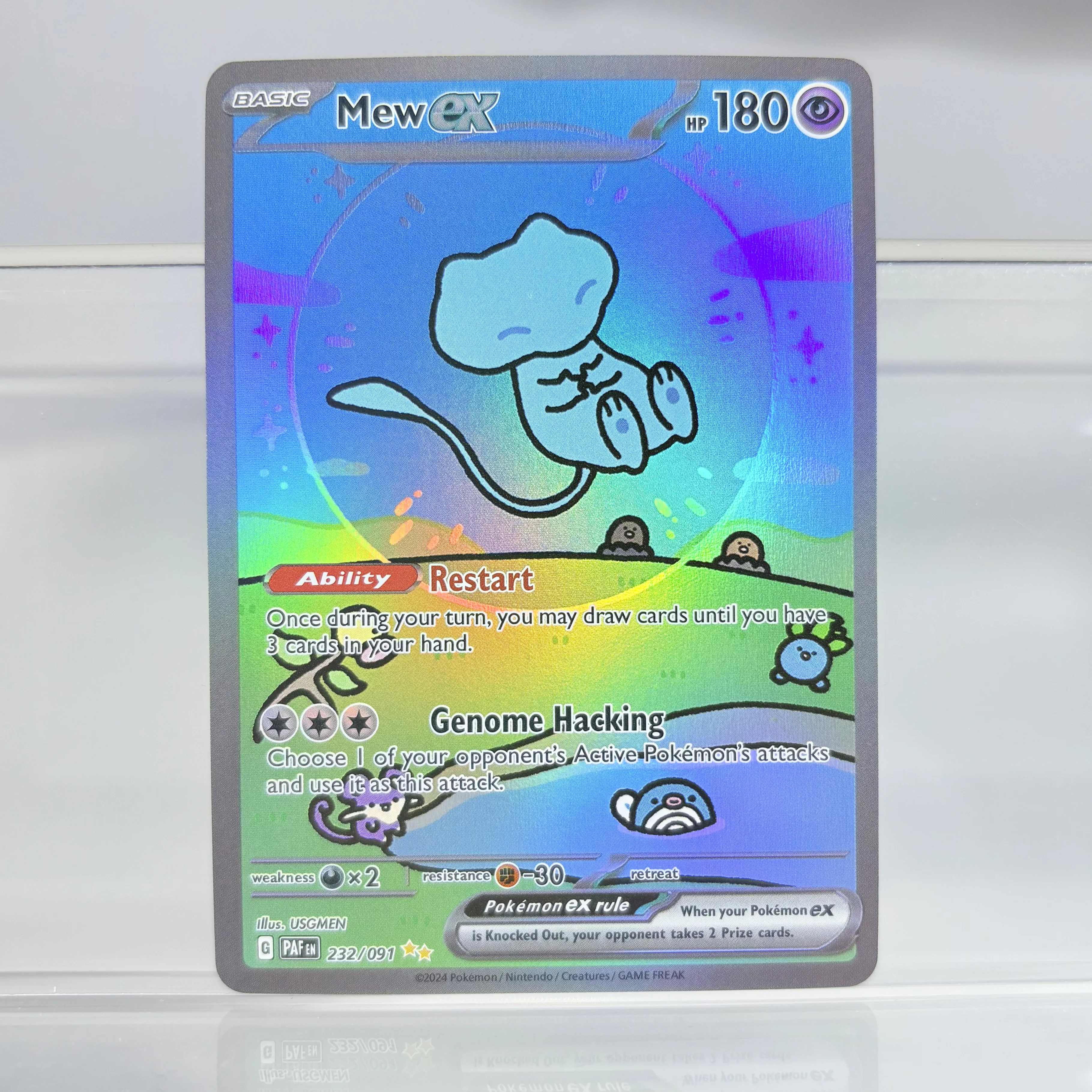 Фото Голографическая коллекция игр, коллекция PTCG Proxy Cards Charizard Pikachu Mew EX Singl PKM, фольгированные карты, PROXY Card №2