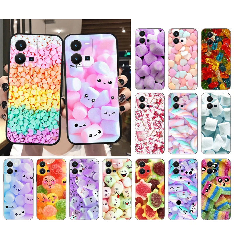 

Marshmallow Candy Phone Case For VIVO Y53S Y33S Y22S Y11S Y31 Y21 Y70 Y20 Y21S Y72 Y35 Y51 Y01 V23E V21 V23 V21E Case