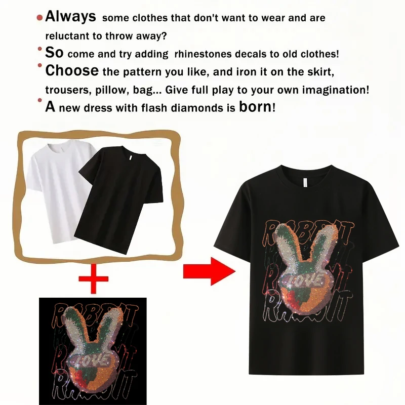 Звездная онлайн знаменитость Tiktok Kwai мультяшный милый кролик горячее тиснение