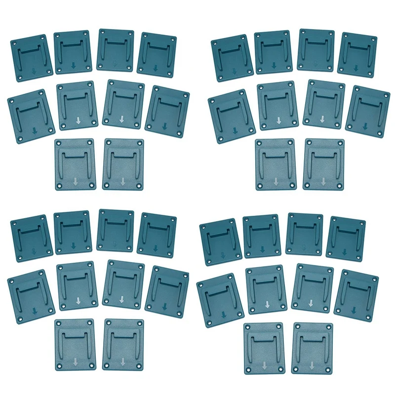 

Держатель для станка, 40 шт., настенный кронштейн для хранения, фиксирующие устройства для Makita 18 в, электрический инструмент, инструменты для аккумулятора, синий