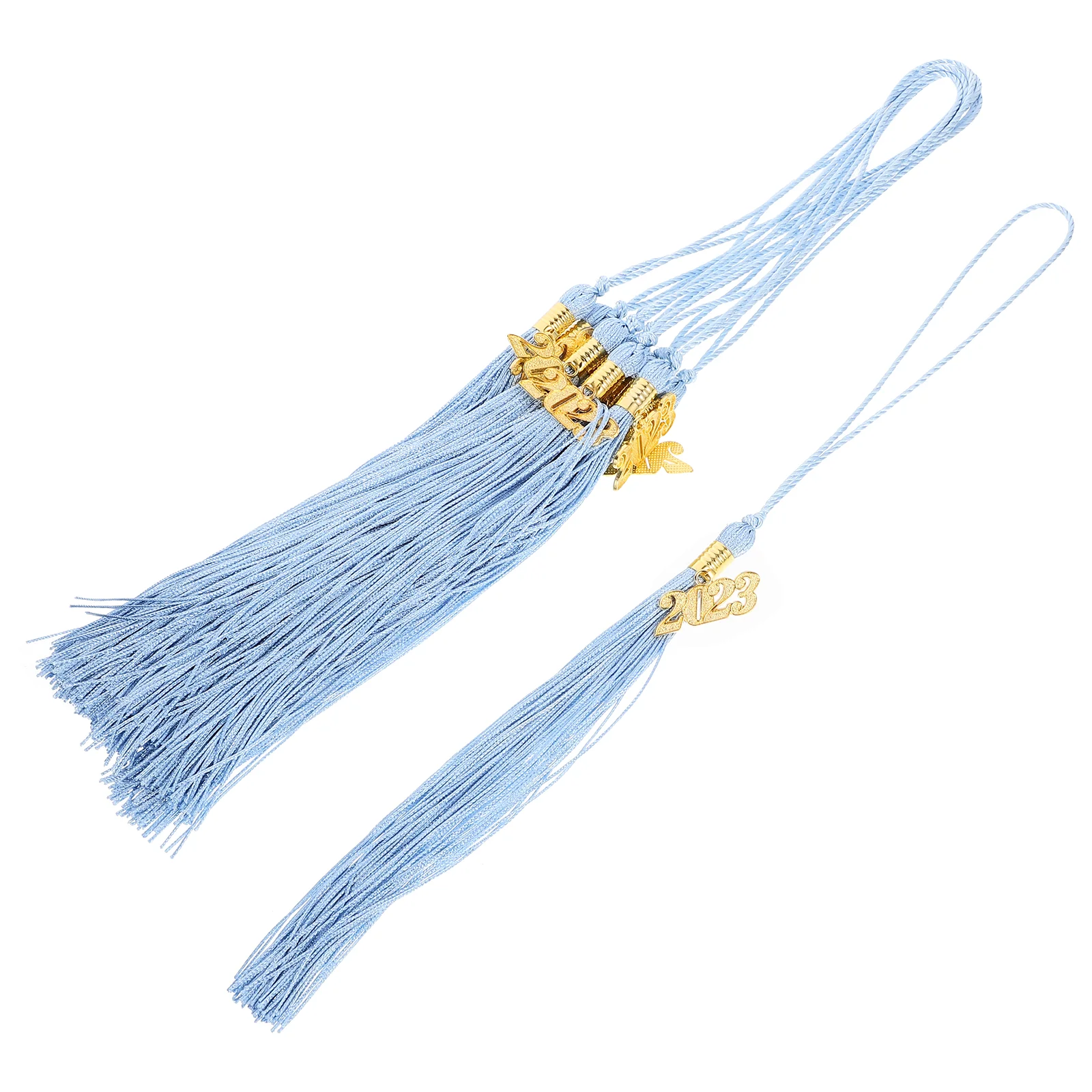 

10 Pcs Bathroom Decorations Graduation Hat Cap Decors Polyester Student Tassels