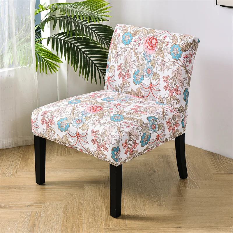 

1/2/4 Piece Sofa Chair Cover Floral Decor Armless Contemporary Chair Cover Printed Elastic Chair Cover for Living Room Banquet