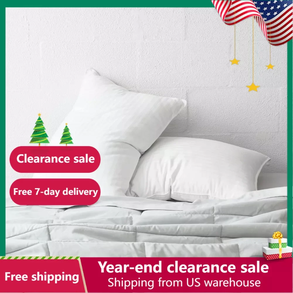 

Cushion Cooling Luxury Gel Fiber Pillows With 100% Cotton Cover (Set of 2) Plush Pillows for Bed Pillow Sleeping Orthopedic Home