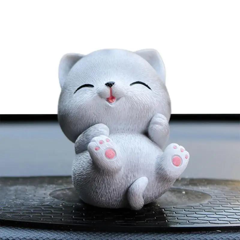

Cat Figurines Cat Decoration Cat Statue Cat Characters Toys Cat Figurines Cartoon Look Real And Natural Automotive Dashboard