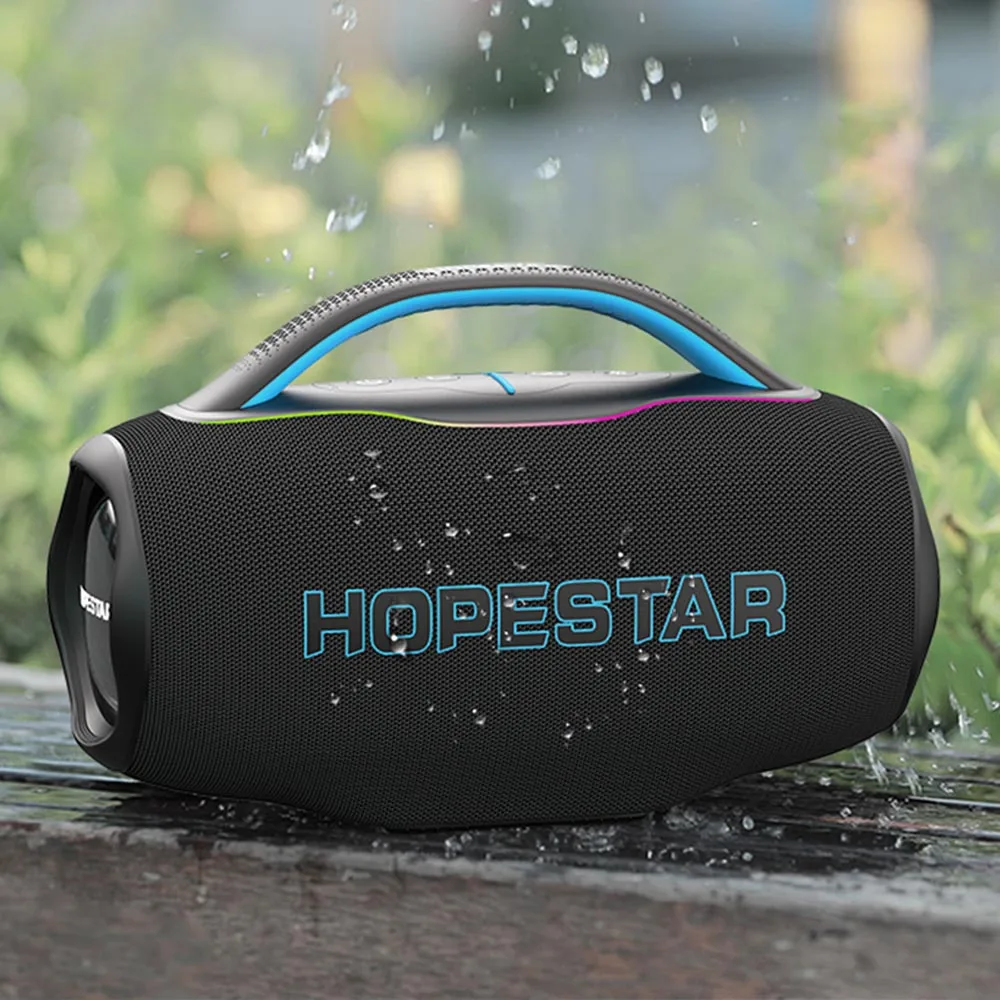 Фото Портативная беспроводная Bluetooth-колонка HOPESTAR H89mini для улицы, высокая мощность, 60 Вт, аккумулятор 6000 мАч, водонепроницаемая. №3