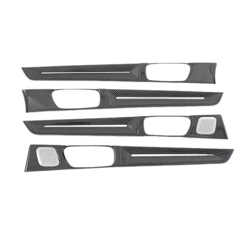 

For Honda Civic 11Th Generation 2021-2022 Carbon Fiber Inner Door Panels Strip Decoration Cover Trim With Horn Cover