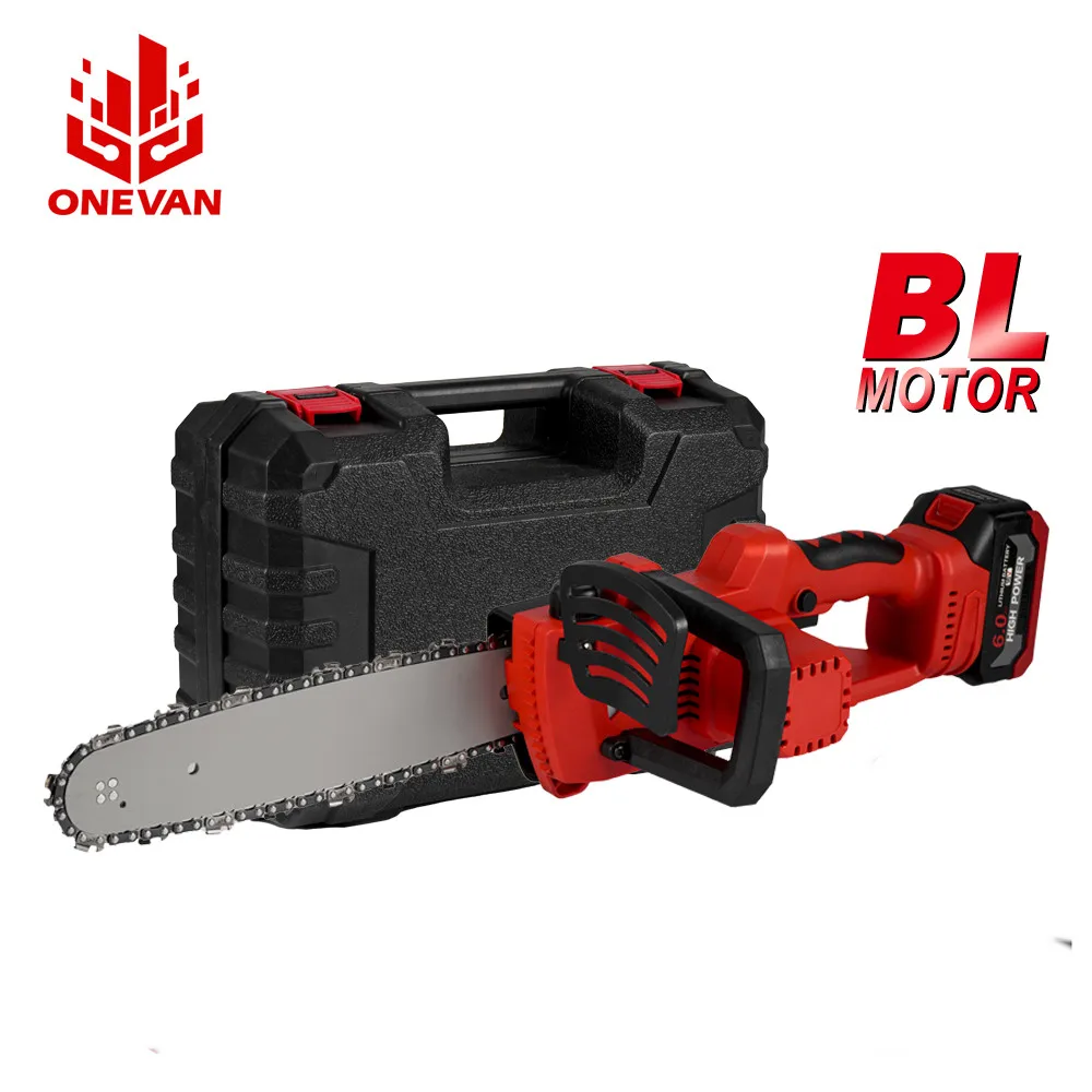 ONEVAN  5000W 12inch Cordless Electric Chainsaw Brushless Electric Saw Woodworking Power Tool Wood Cutter For Makita 18V Battery