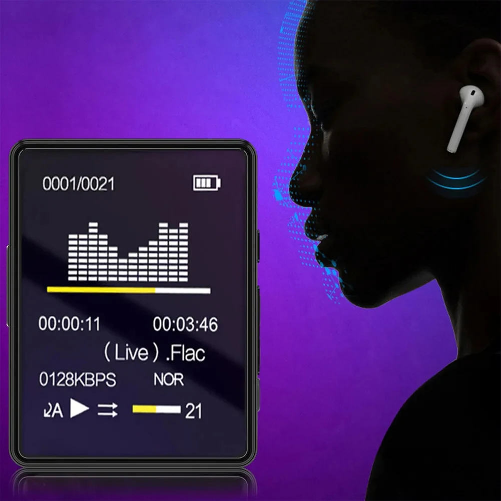 Мини-музыкальный плеер MP4, Bluetooth 5,0, Hi-Fi динамик с функцией ...