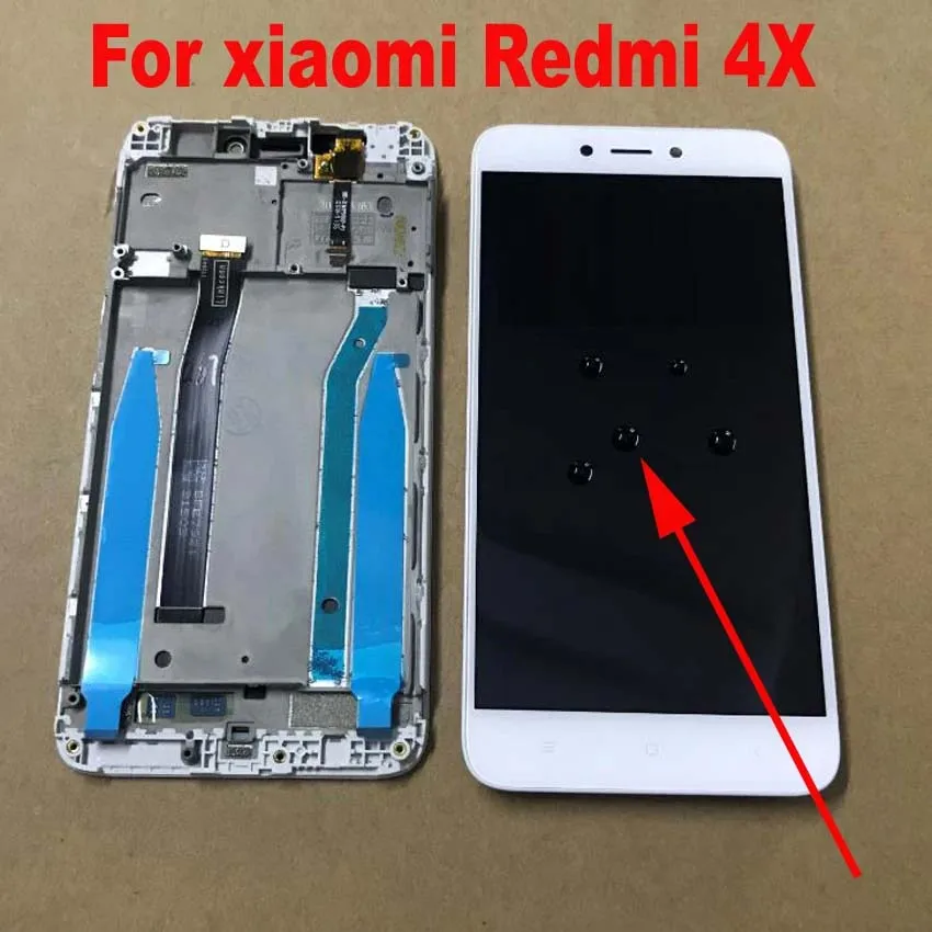 ЖК-дисплей IPS с сенсорным экраном и дигитайзером в сборе датчик рамкой для Xiaomi Redmi