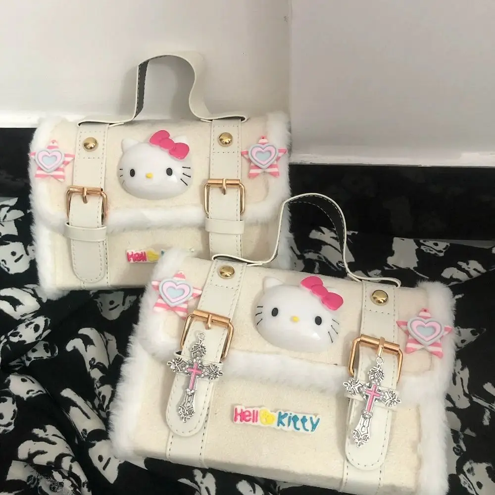 Милая периферия с героями мультфильмов плюшевая сумка через плечо Kitty Mao