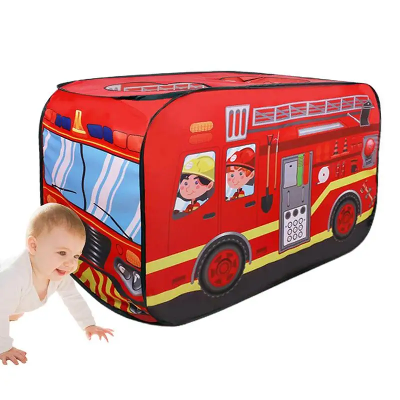 

Kids Tent Indoor Foldable Pretending Play Car Indoor Outdoor Tent Playhouse Toy For Children Boys Girls Interactive Fun