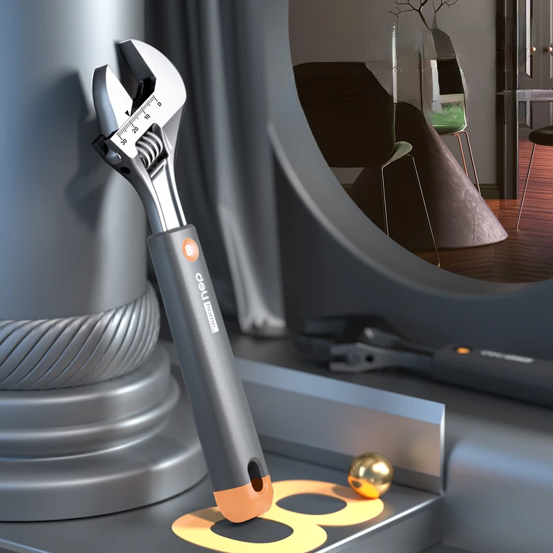 Xiaomi Deli 8-дюймовый гаечный ключ из высокоуглеродистой стали экономичный