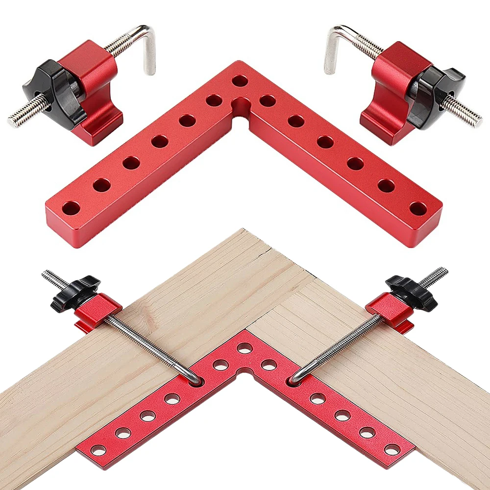 100~160mm Right Angle Fixing Clip 90 Degree L-shaped Auxiliary Fixture Positioning Panel Fixing Clip Woodworking Clamping Tools