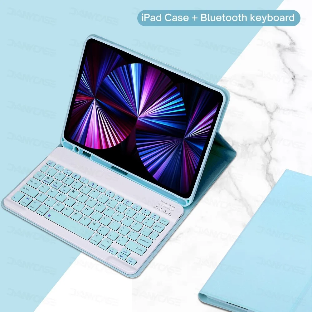 

For iPad Keyboard Case 2019 2020 10.2 iPad 7/8/9th Mini 6 Air 2 3 4 5 10.5 10.9 10.5 2021 11 2017 2018 9.7 5 6th Cover Recommend