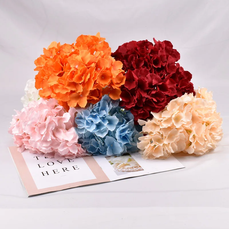 

Artificial Flower Length 45 cm 5 Forks Mallorca Hydrangea, Wedding Party decoration Flower Arrangement Valentine's Day Present