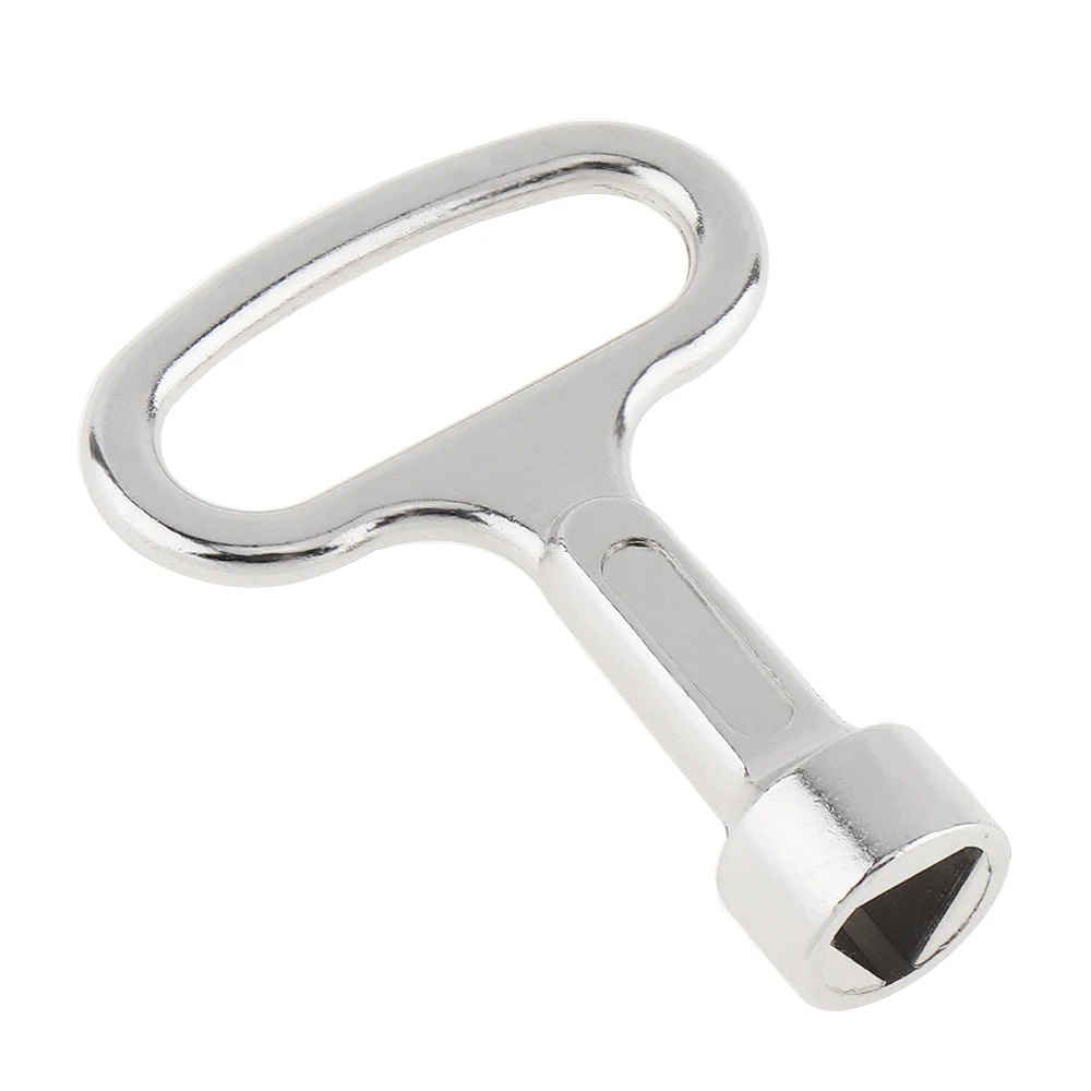 

Multi-function Small Zinc Alloy Plumber Key Wrench with Inside Triangle Port for Electric Control Cabinet / Tap Water Valve