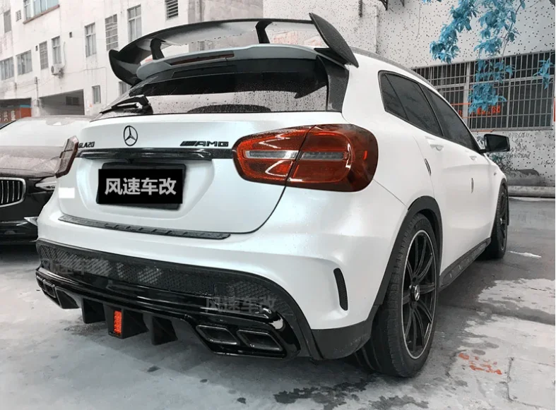 Высококачественный бампер из углеродного волокна для X156 Benz GLA45 GLA20 AMG 2015-2019 задний