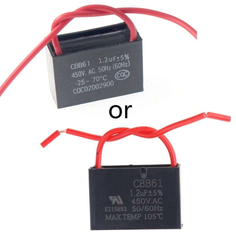 CBB61 2 1 5 3 4 8 10 12 15 16 20 мкФ пусковая емкость конденсатор вентилятора работы двигателя