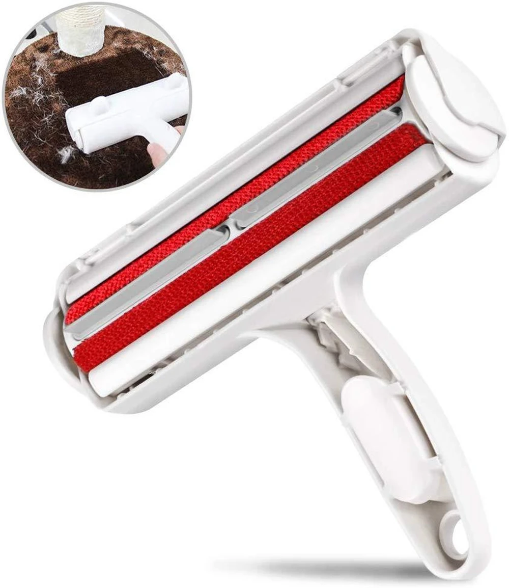 

Pet Roller Type Hair Sticker Clothes Sofa Removal Brush Cat And Dog Cleaning Portable Two-Way Furniture Supplies