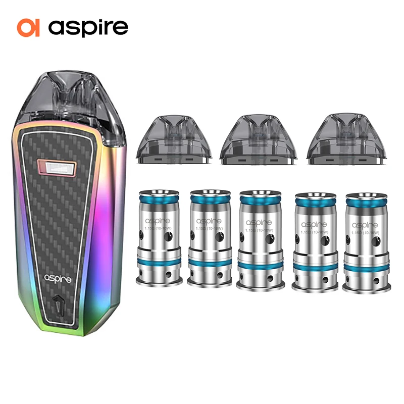 Vaper Electronic Cigarette Aspire AVP Pro Kit Plus 3 Pods and 5PCS 1.15Ω Mesh Coils Vape E-cigarette System E-cig Vapeadore