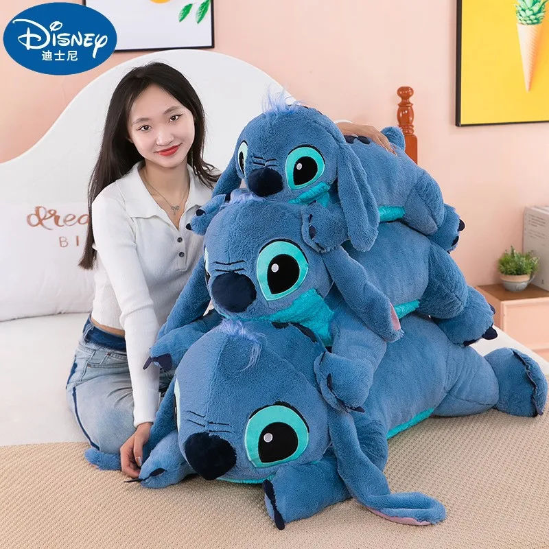 

Disney's Lilo & Stitch Plush stuffed doll blue kawaii Animal Cartoon Sofa Sleepingpillow Soft toys For Kids Girl birthday Gift