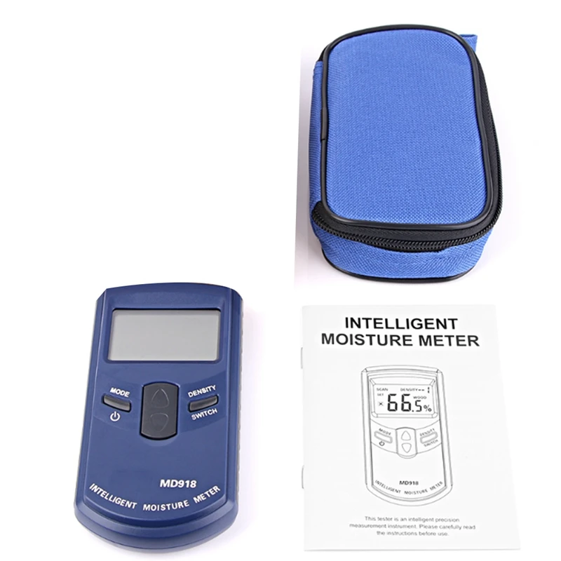 

Inductive Wood Timber Moisture Meter Damp Detector Digital Moisture Meter For Wood 4-80% MD918 (1 Pcs)