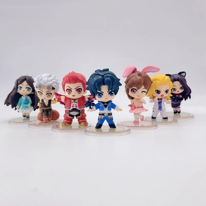 

7pcs/Set Q Version Douluo Continent Cartoon Toys Tang San Xiaowu Blind Box Guess Bag Caja Ciega Figure PVC Action Figure Model
