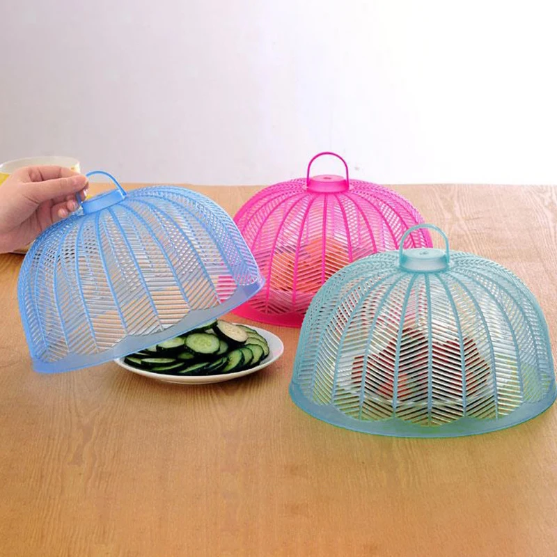 

10pcs Colorful Table Cover Rice Vegetable Cover Cooking Fly Insect Repellent Food Cover Vegetable Rice Cover Kitchen Tool