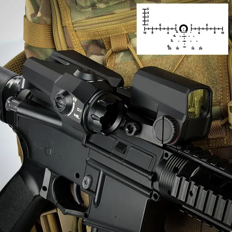 

Оптическая сетка с двойным увеличением, оптическая сетка, прицел для винтовки с LCO, красная точка, прицел для зеркальной винтовки, оригиналь...