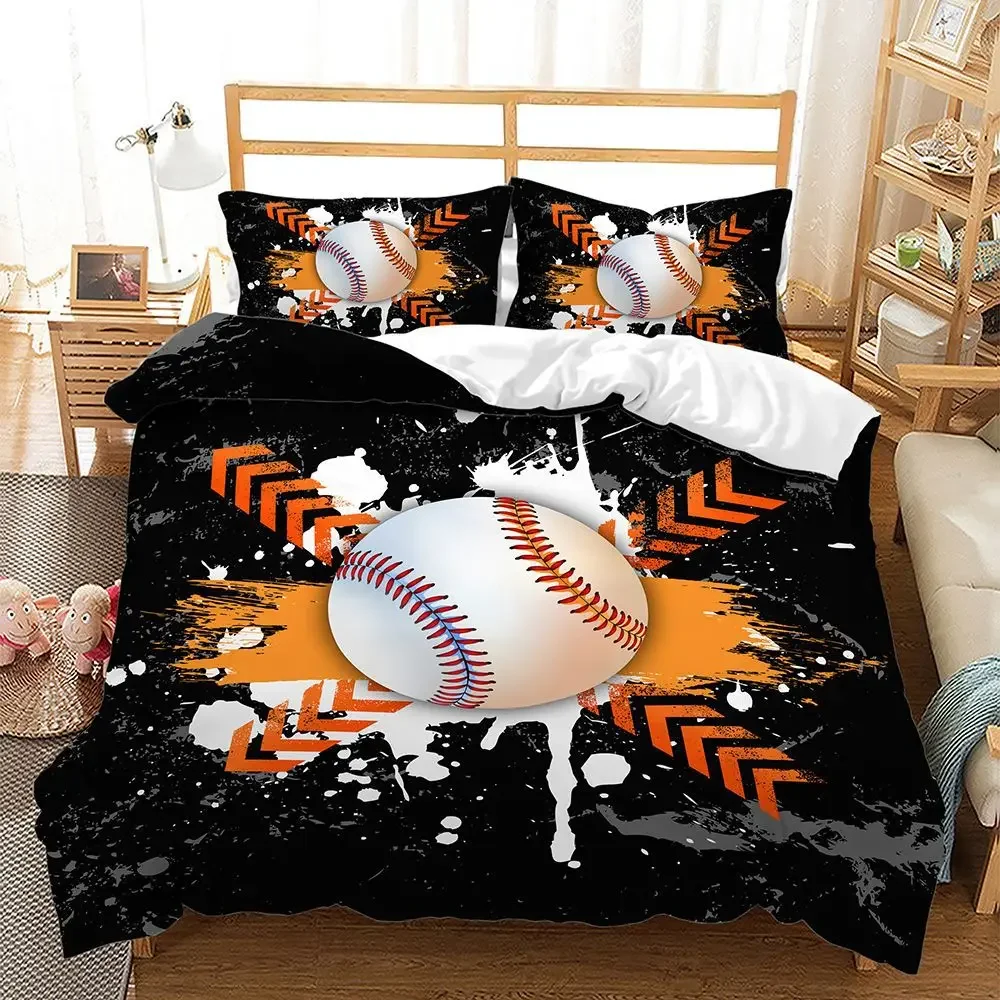 Комплект постельного белья для бейсбола из полиэстера 2/3 шт.