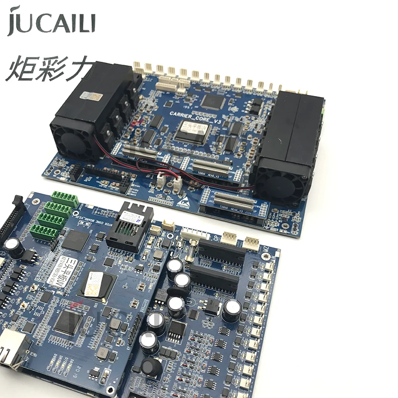 Фото Комплект плат Jucaili Senyang для EPS XP600/TX800, плата каретки с 3 головками, основная плата для УФ-планшетного принтера Audley. №2