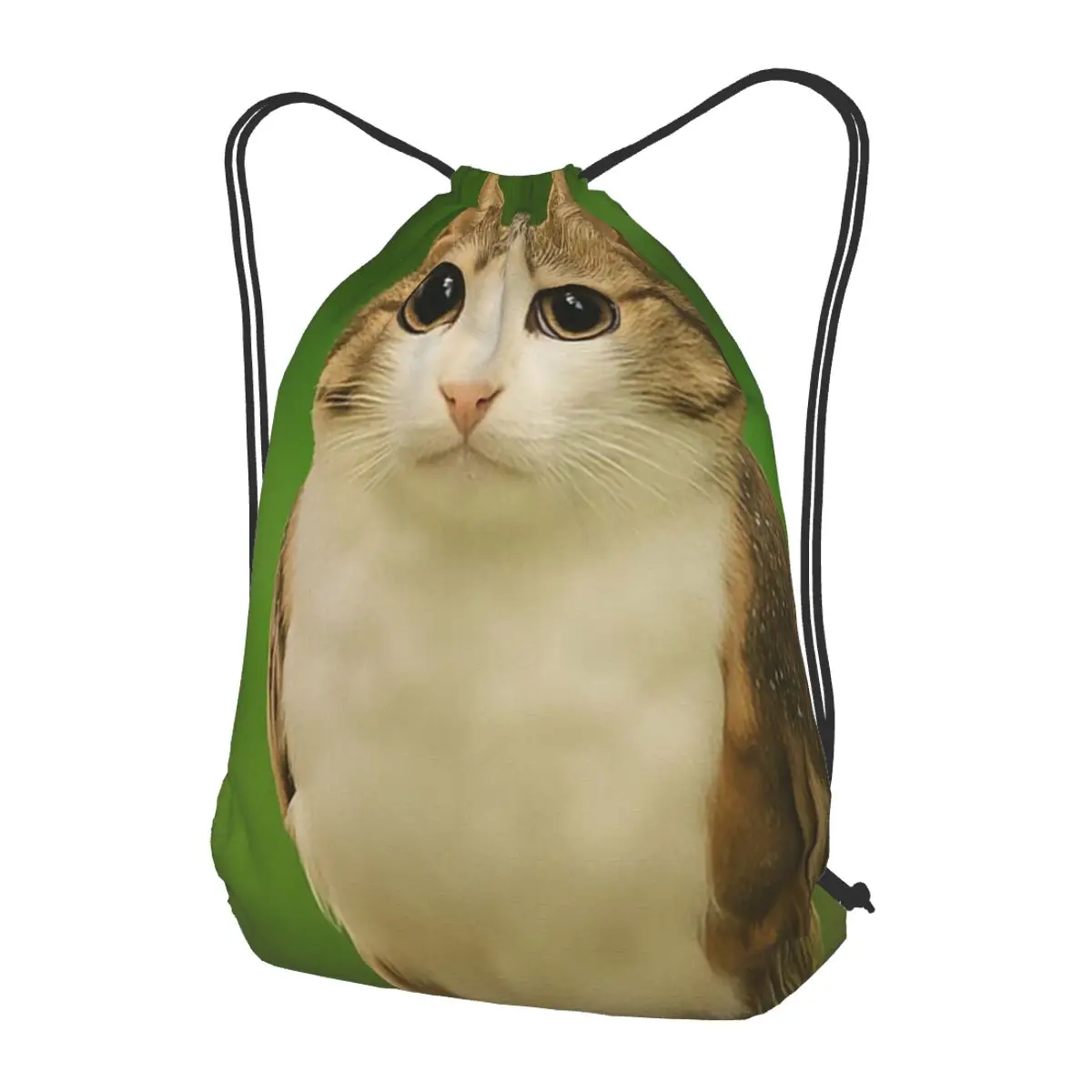 Фото Рюкзаки-мемы Meowl Cat Owl: Забавные, модные, трендовые, повседневные, на шнурке, с карманом для мелочей, сумки для книг для мужчин, женщин и студентов №1