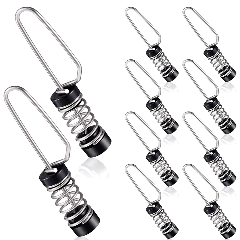 Fishing Flag Clips Stainless Steel Marine Boat For Halyards Outrigger Lines Antennas Flagpole Rope