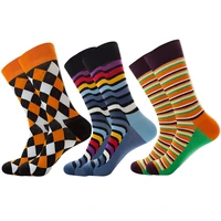 unisex striped wavy socks woman plus size foundation cotton stockings printed socks spring autumn thigh high socks funny socks
