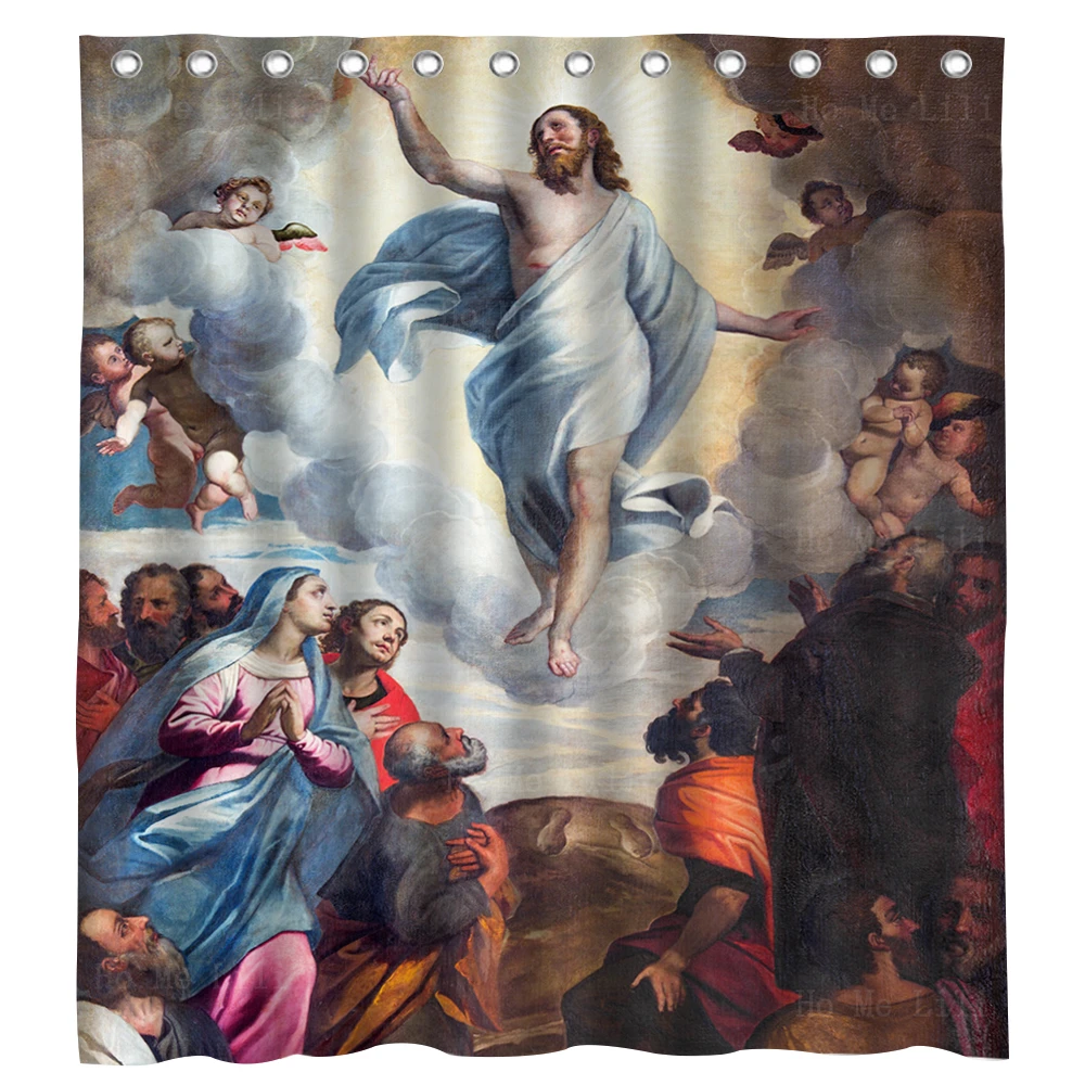 

Chalice Eucharist Solemnity Ascension Of The Lord The Hospitality Of Abraham Shower Curtain By Ho Me Lili For Bathroom Decor