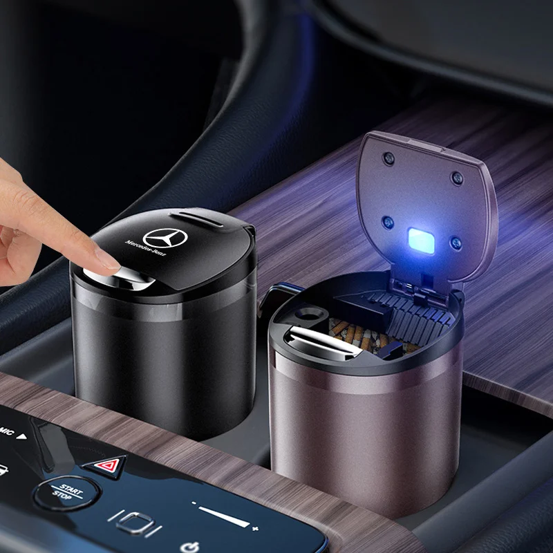 1 шт. портативная светодиодная дымовая автомобильная пепельница для сигаретного