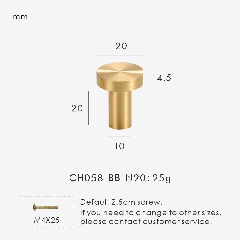 Nurlin ручки для шкафов из латуни золотого цвета