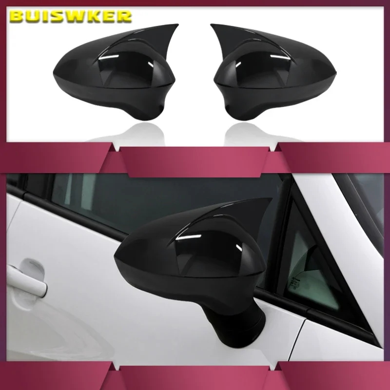 

Mirror Cover Piano Black Exterior Accessories For Seat Ibiza 2008 2009 2010 2011 2012 2013 2014 2015 2016 2017