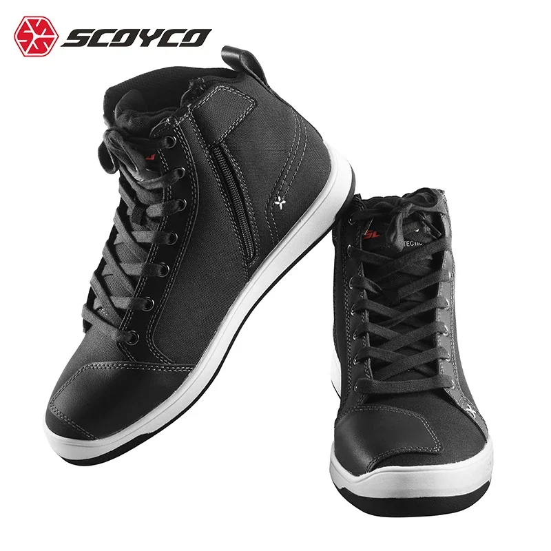 Дышащие дорожные Нескользящие ботинки SCOYCO для верховой езды Мужская модная