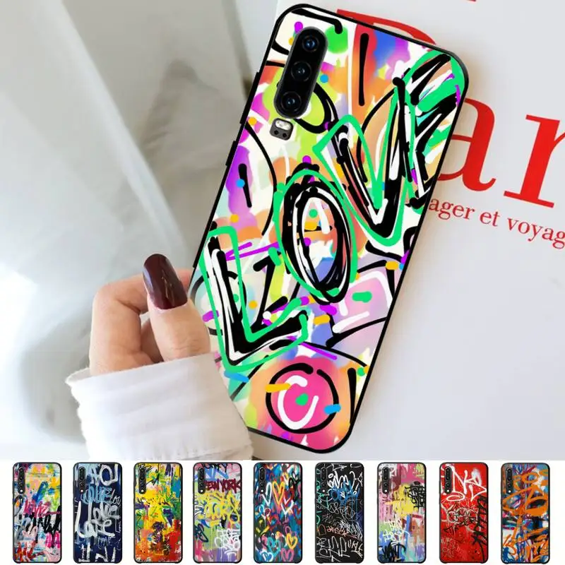 

Art Graffiti Phone Case for Huawei P30 40 20 10 8 9 lite pro plus Psmart2019