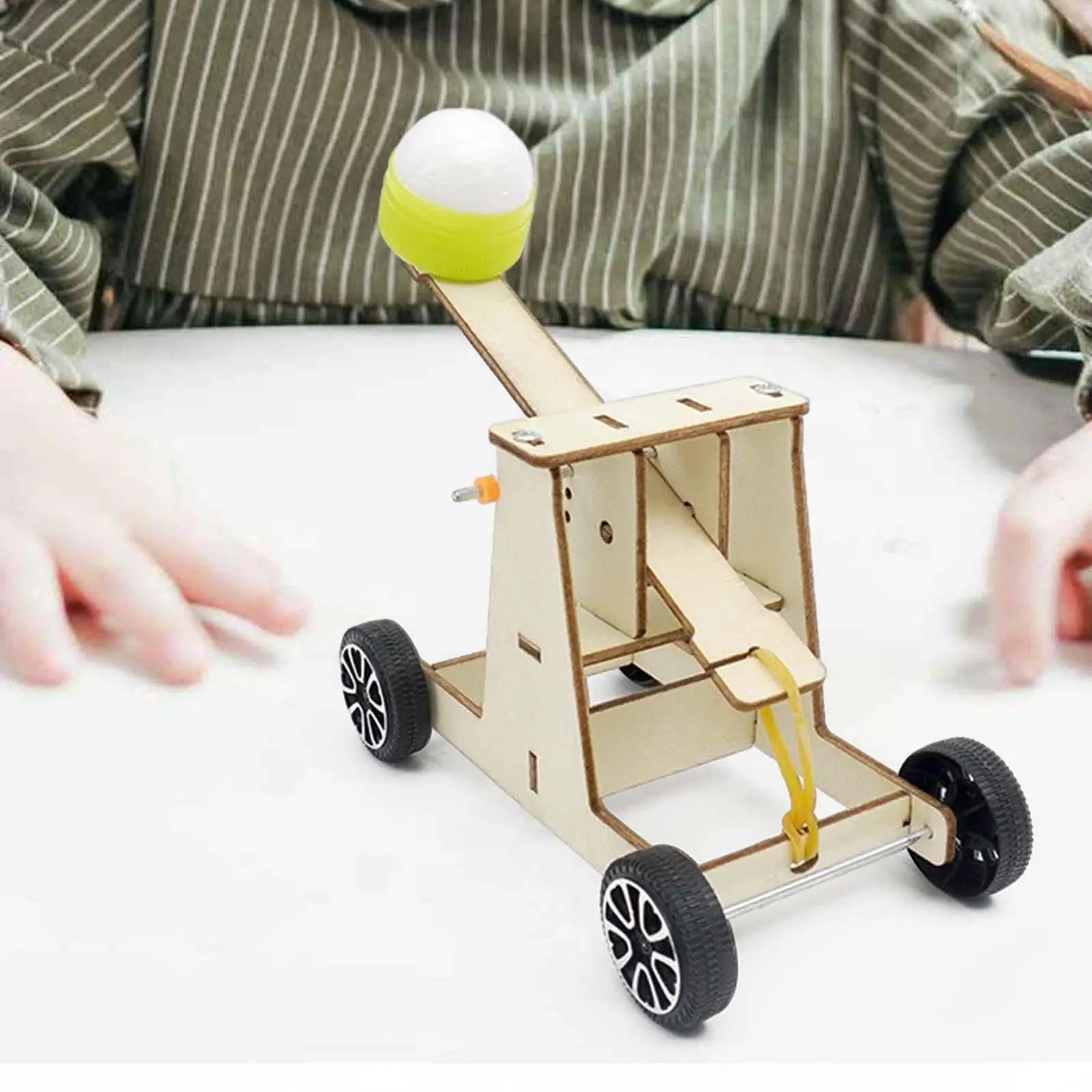 nauki Zabawki zrób to sam Zabawka katapulta DIY Montaż Interaktywne pomoce dydaktyczne Projekty dla 11 12 lat 8 9 10 Dzieci Chłopcy Nastolatki