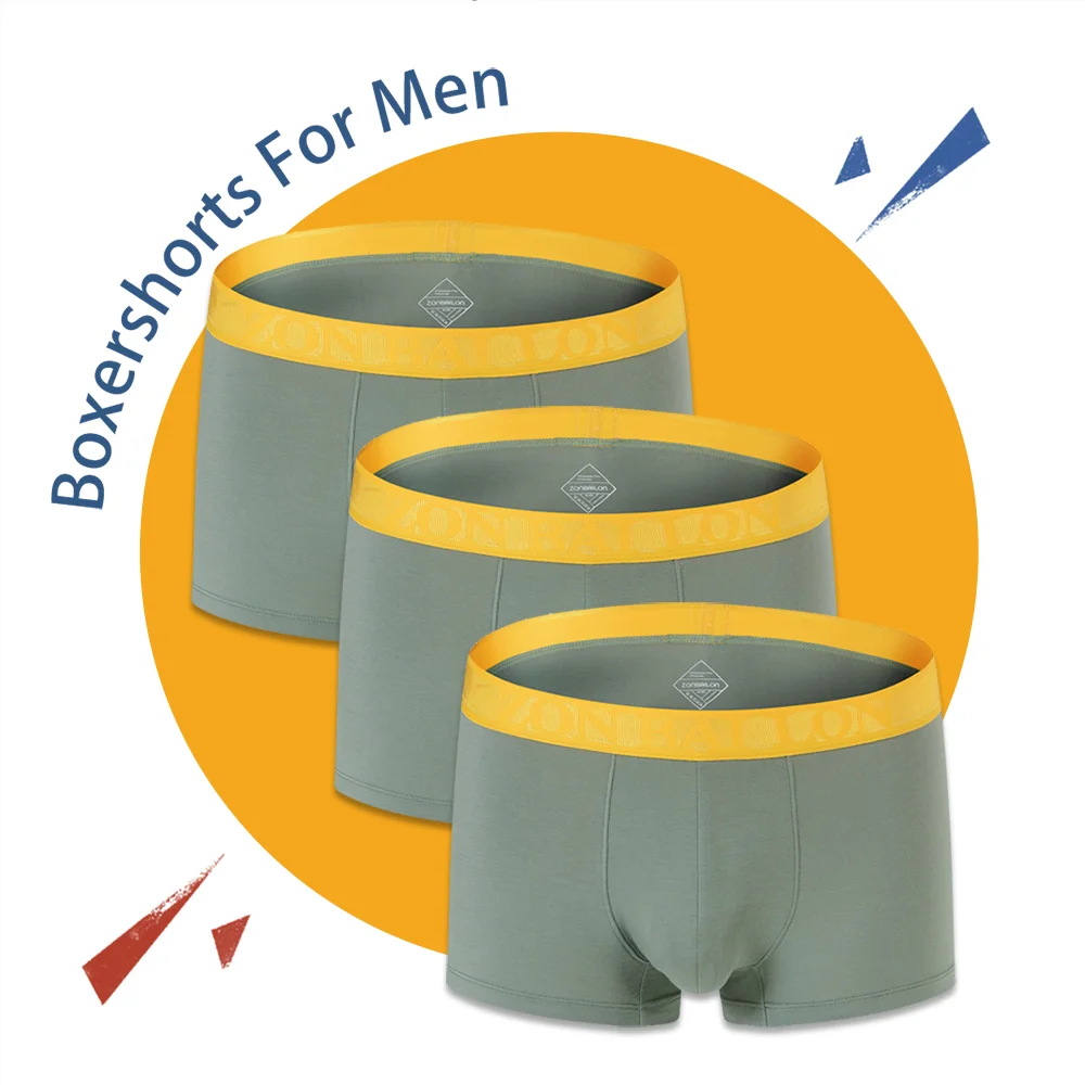 Man High Quality Bamboo Fiber Soft Underwear Men's Boxer Shorts 6 Color Male Comfortable Boxershorts