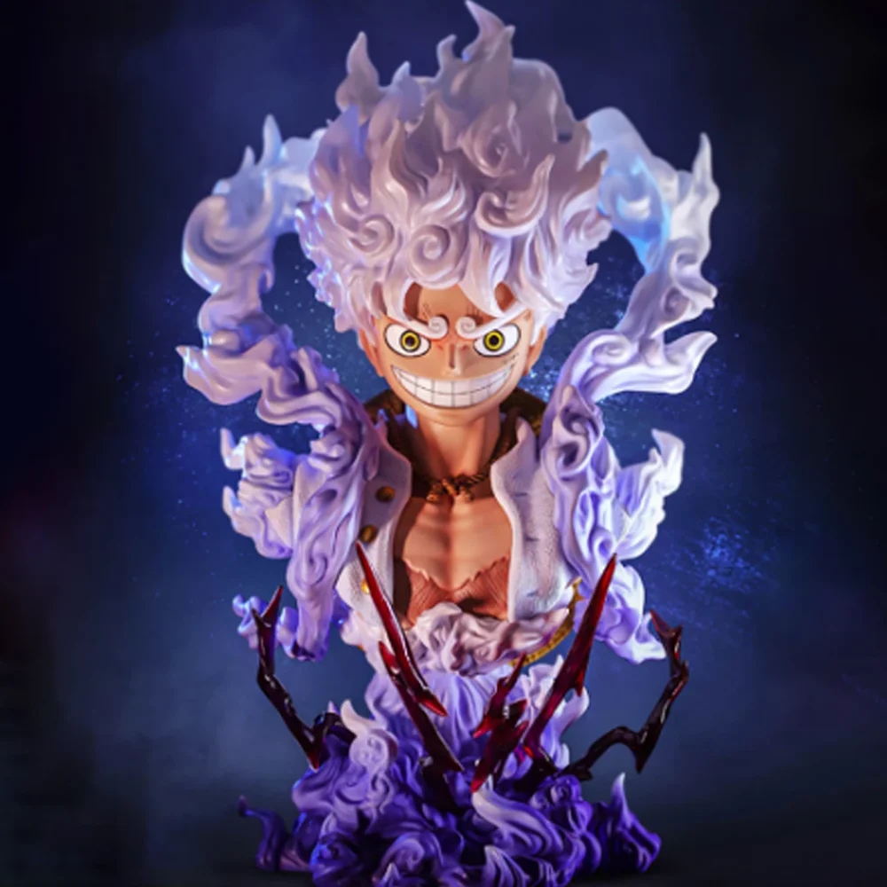 

Цельная обезьянка D. Luffy Gear 5 аниме фигура, грудь Ника Joyboy Статуя Коллекционная модель куклы декоративные игрушки подарок для детей ПВХ