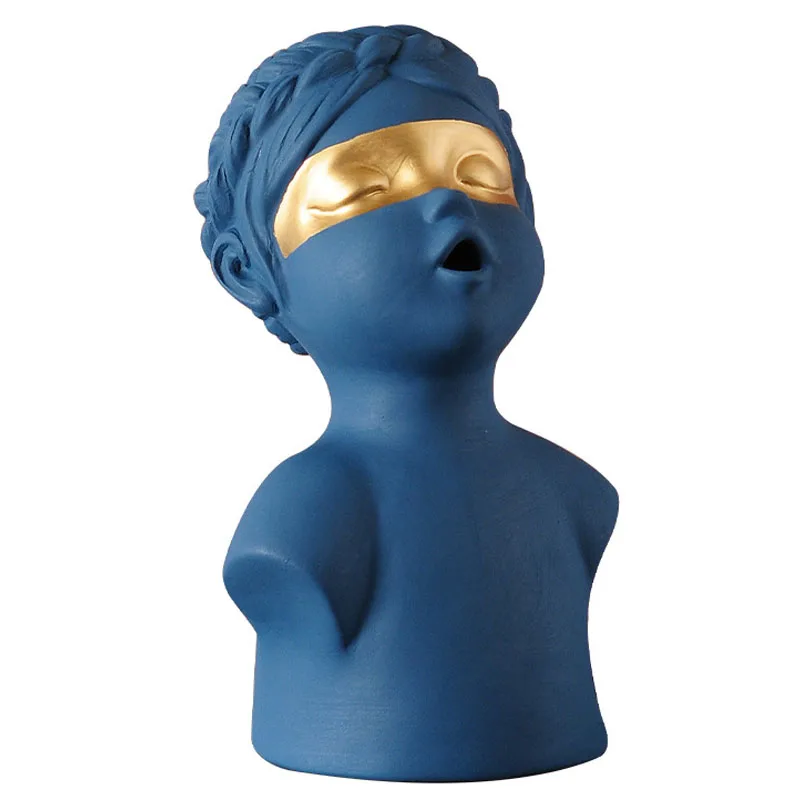 

Креативное портретное украшение, современное художественное украшение для гостиной, ТВ, кабинета, входа в винный шкаф, книжная полка, украш...