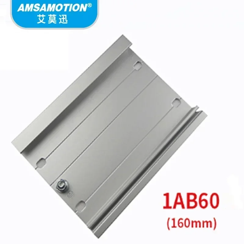 Фото Монтажная DIN-рейка для ПЛК Siemens S7-300, направляющая AMSAMOTION, 6ES7390-1AE80-0AA0, 1AF30, 1AB60, 1AE80, 1AJ30, фиксирующая DIN-пластина №3