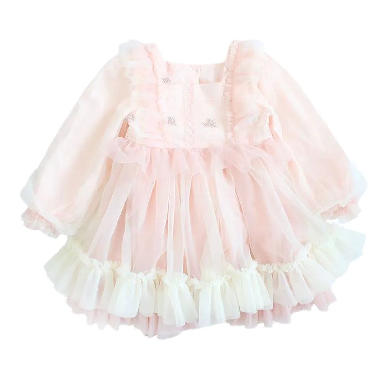 

2022 New Spring Female Lolita Children's Fashionable Foreign Air Princess Dress Baby Leisure Series