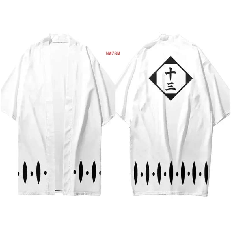 Coslan аниме Bleach Gotei 13 Kyoraku Shunsui косплей костюм мужской плащ халат ролевая игра