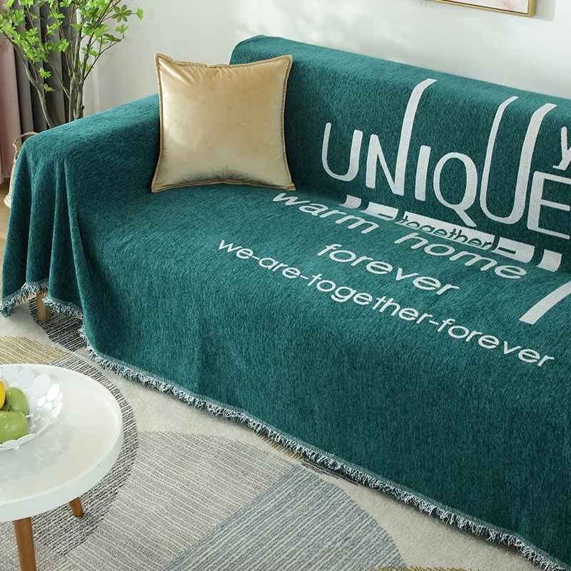 

Sofa cover cloth,all-season universal,now fully covered,Chenille dustproof