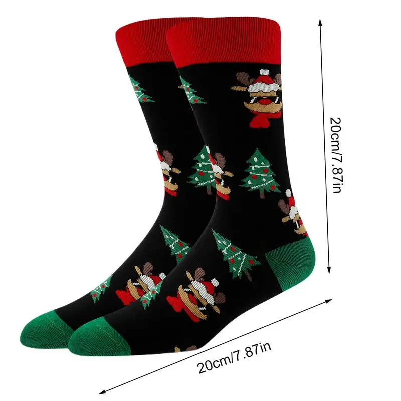 Рождественские чулки рождественская елка платье Санта-Клауса мягкие носки для