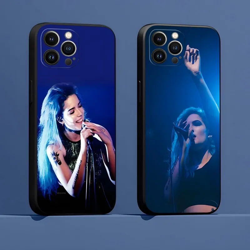 Singer Halsey Phone Case Funda For Apple Iphone 14 Pro Max 12 13 Mini 11 Xr X Xs 8 6s 7 6 Plus Shockproof Back Cover
